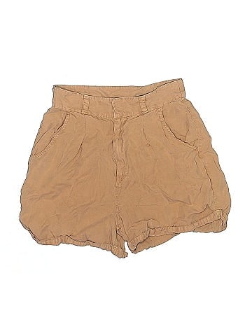 Topshop Khaki Shorts (view 1)