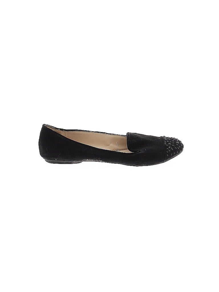 Pre-owned Nine West Flats In Black