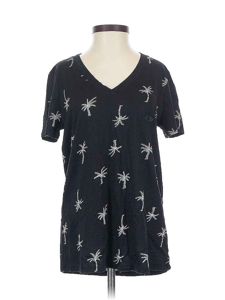 Pre-owned Maurices Short Sleeve T-shirt In Black