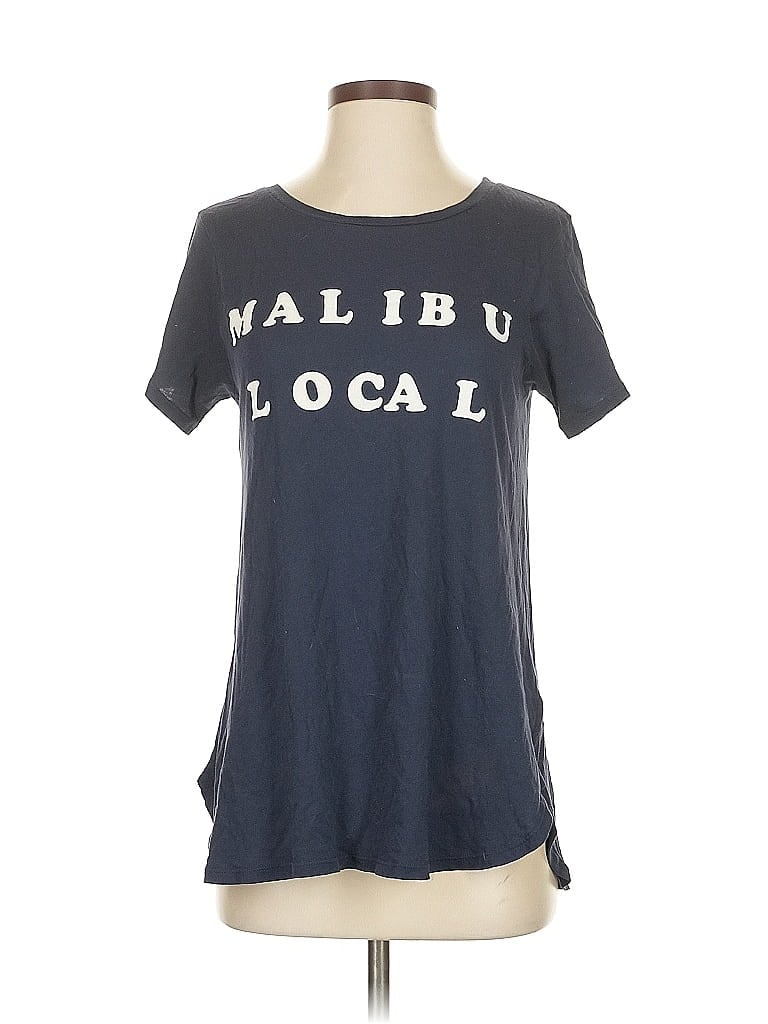 Pre-owned Wildfox Short Sleeve T-shirt In Blue