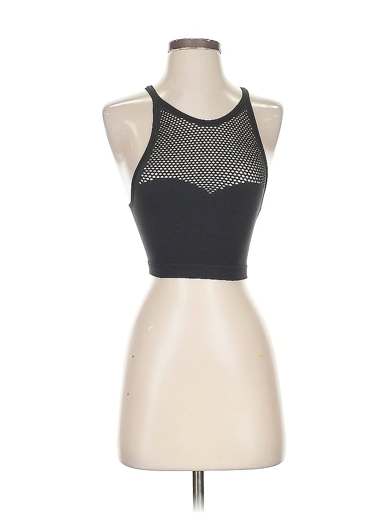 Pre-owned Out From Under Tank Top Black Halter Neckline Tops