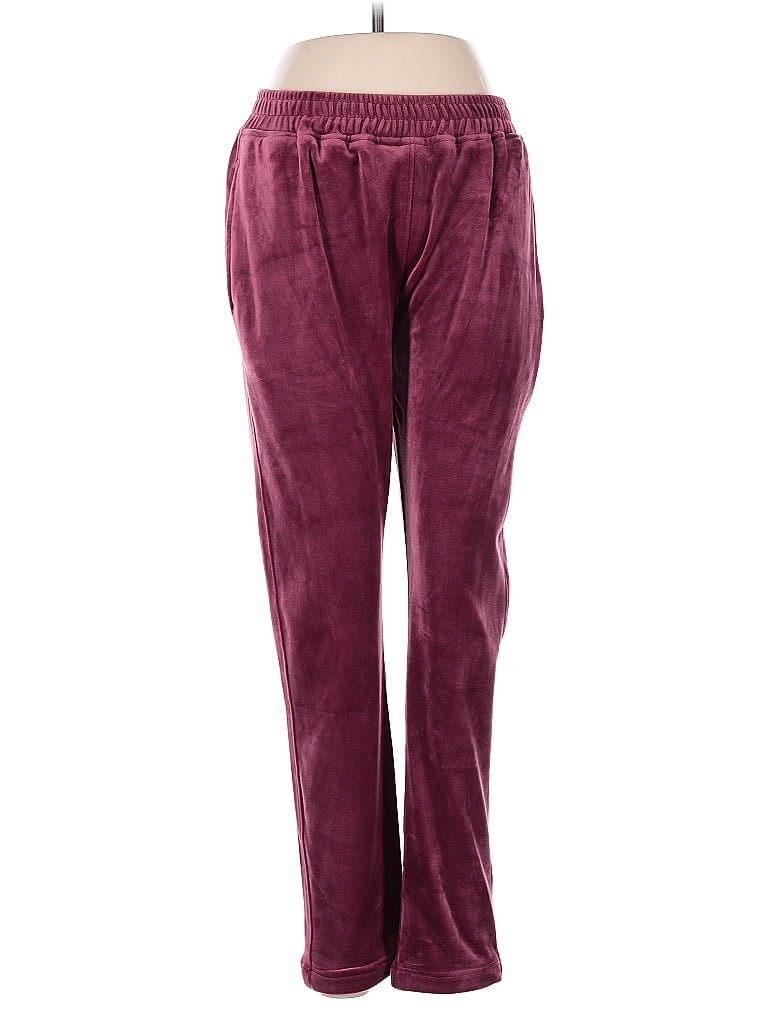 Pre-owned Assorted Brands Casual Pants In Burgundy