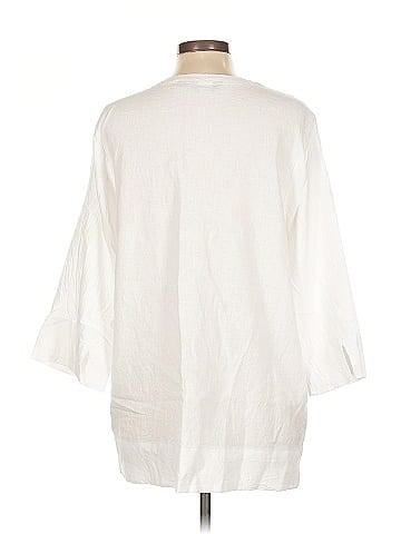 Lands' End 3/4 Sleeve Blouse (view 2)