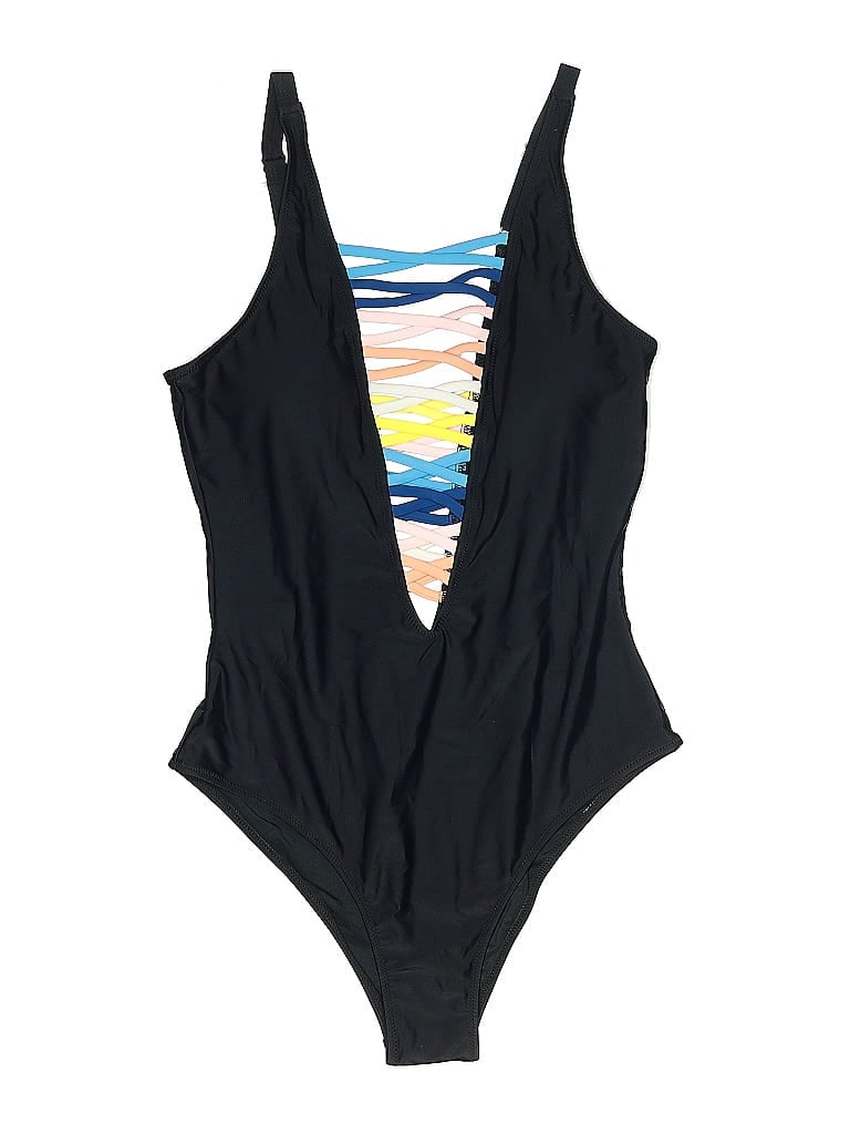Pre-owned Unbranded One Piece Swimsuit In Black