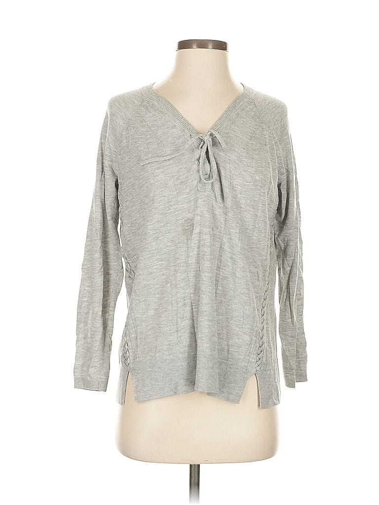 Pre-owned Lucky Brand Pullover Sweater In Gray
