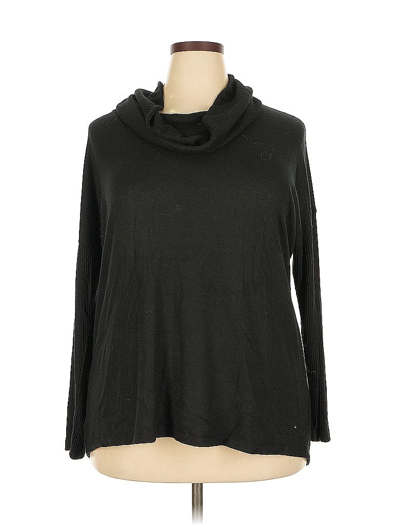 Pre-owned Bobeau Turtleneck Sweater In Black