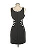 Bebe 100% Polyester Solid Black Cocktail Dress Size S - photo 2