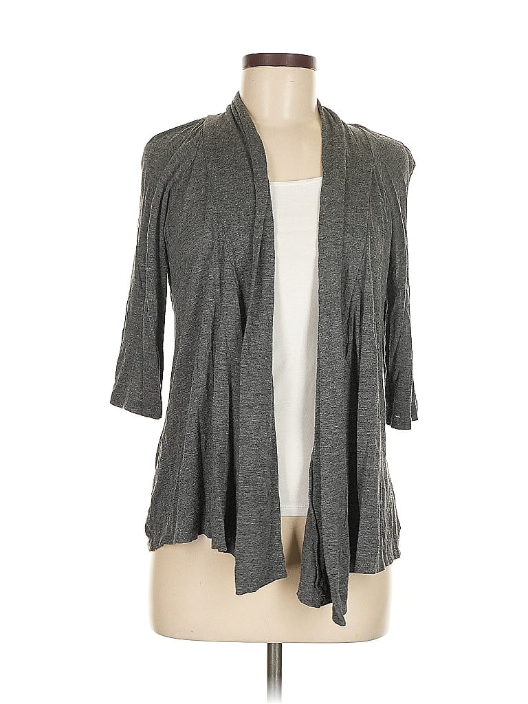 Pre-owned Ab Studio Cardigan Sweater In Gray