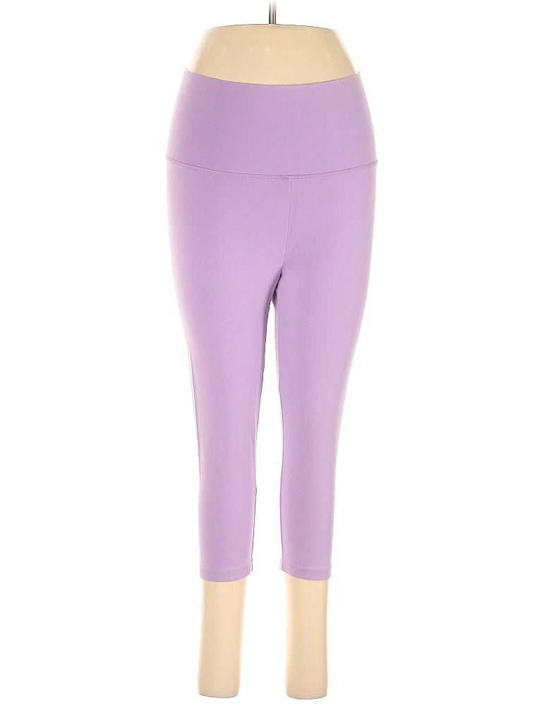 Pre-owned Aerie Active Pants In Purple