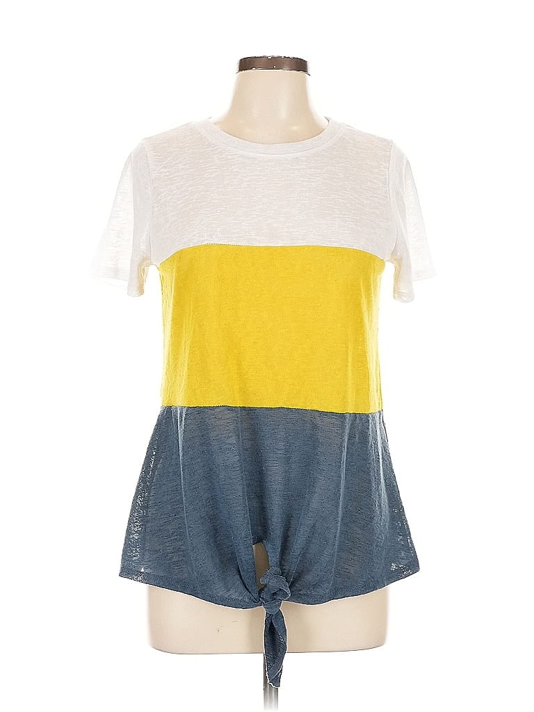 Pre-owned Truself Short Sleeve T-shirt In Yellow