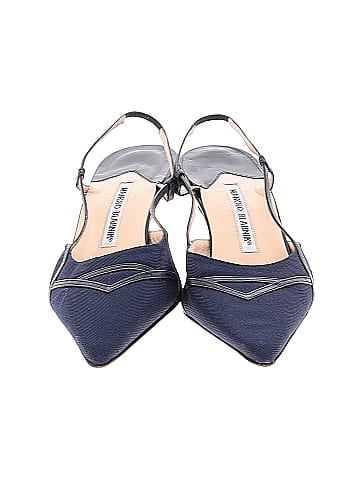 Manolo Blahnik Fabric Slingback Pumps (view 2)
