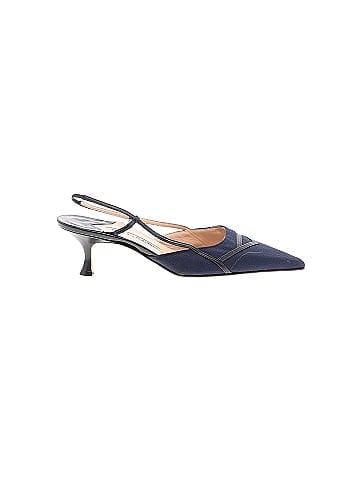 Manolo Blahnik Fabric Slingback Pumps (view 1)