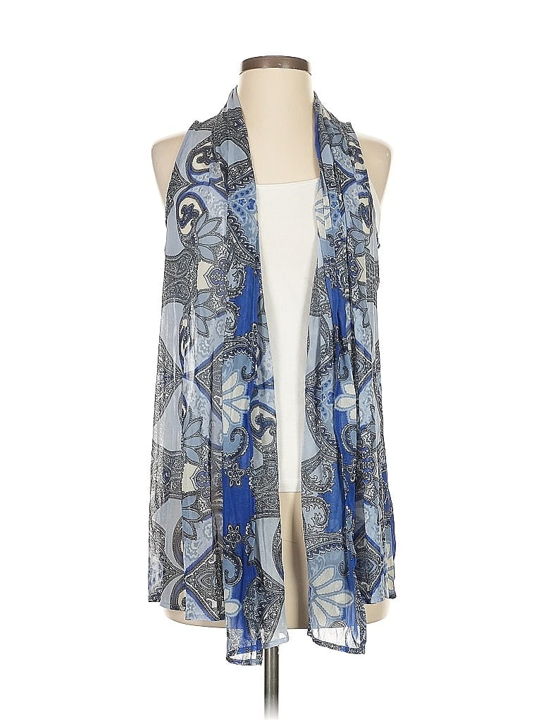 Pre-owned Inc International Concepts Kimono In Blue