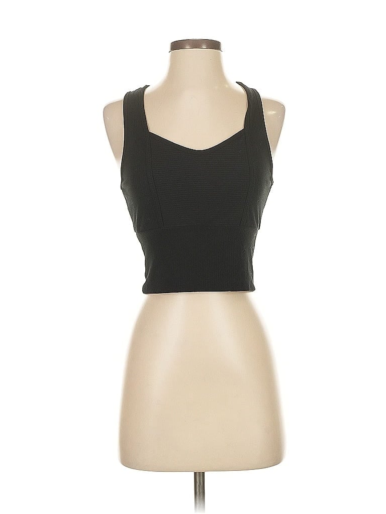 Pre-owned Caution To The Wind Sleeveless Top Black Halter Neckline Tops