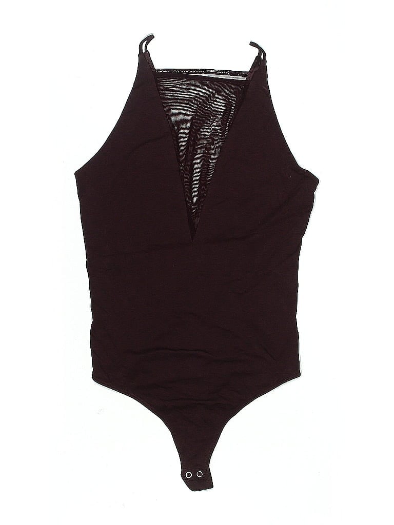 Pre-owned Express Bodysuit In Burgundy