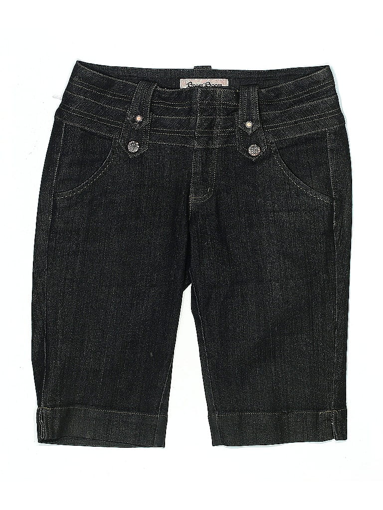 Pre-owned Boom Boom Jeans Denim Shorts In Black
