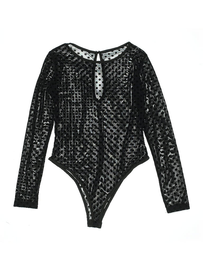 Pre-owned Unbranded Bodysuit In Black