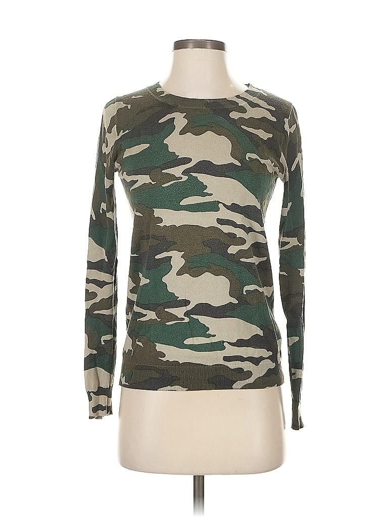 Pre-owned J.crew Factory Store Pullover Sweater In Green