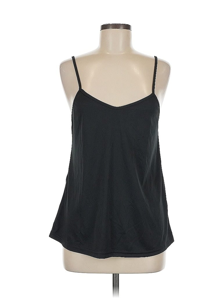 Pre-owned Unbranded Tank Top Black Halter Neckline Tops