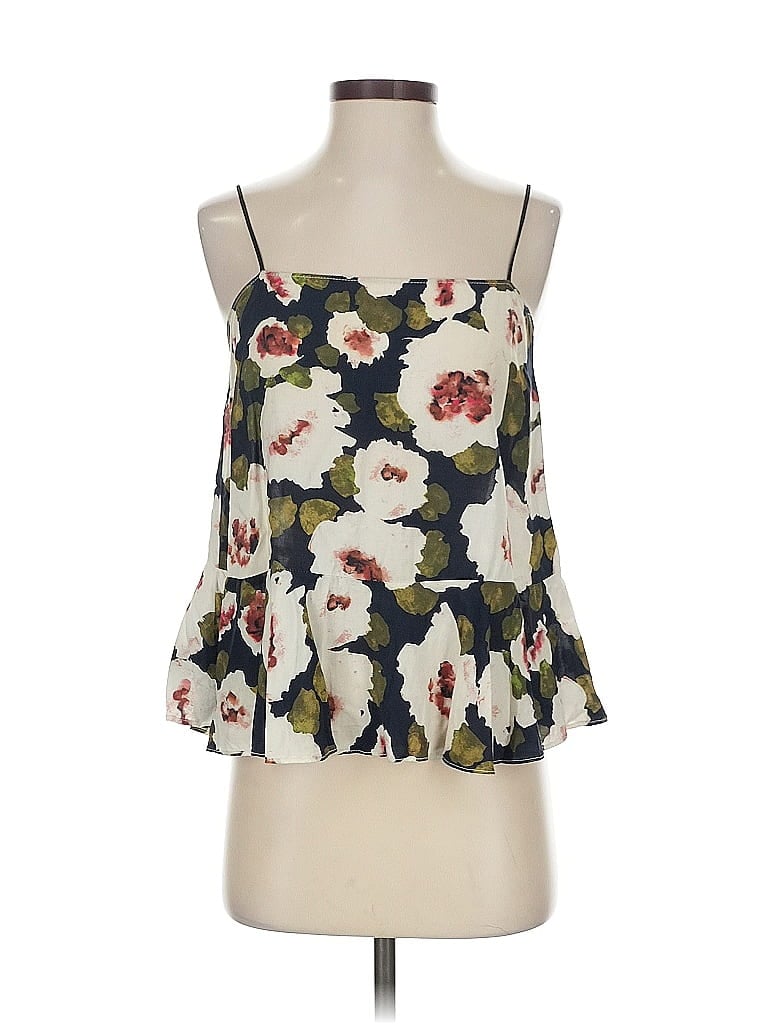 Pre-owned Sam & Lavi Sleeveless Blouse In White