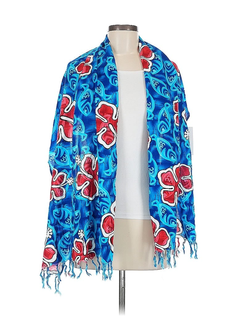 Pre-owned Assorted Brands Swimsuit Cover Up In Blue