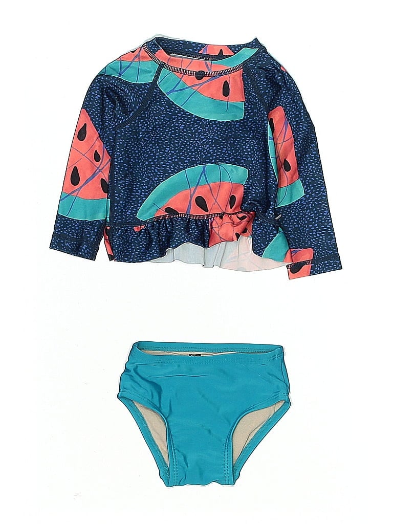 Pre-owned Tea Babies' Two Piece Swimsuit In Blue
