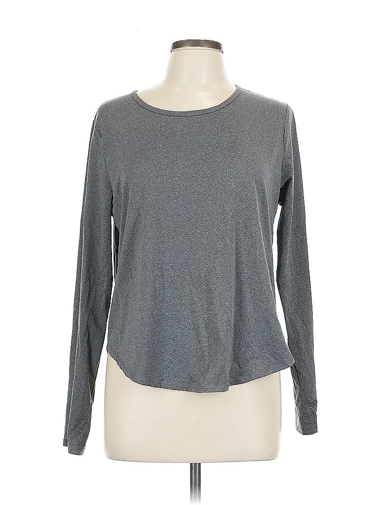 Pre-owned All In Motion Long Sleeve T-shirt In Gray