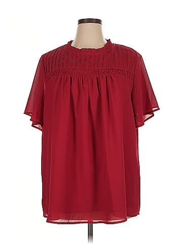 BLOOMCHIC Short Sleeve Blouse (view 1)