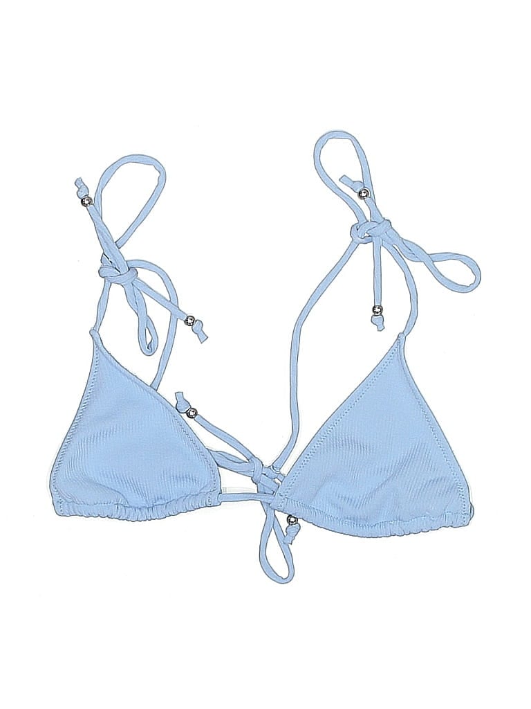 UNBRANDED Pre-owned Swimsuit Top Blue Swimwear