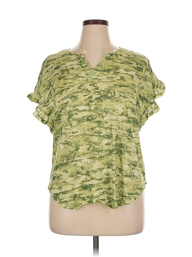 Pre-owned Ruby Rd. Short Sleeve T-shirt In Green