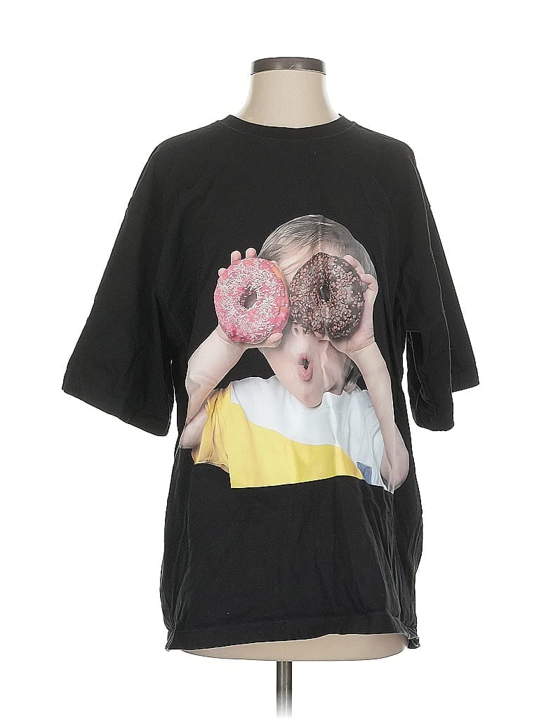 Pre-owned Assorted Brands Short Sleeve T-shirt In Black