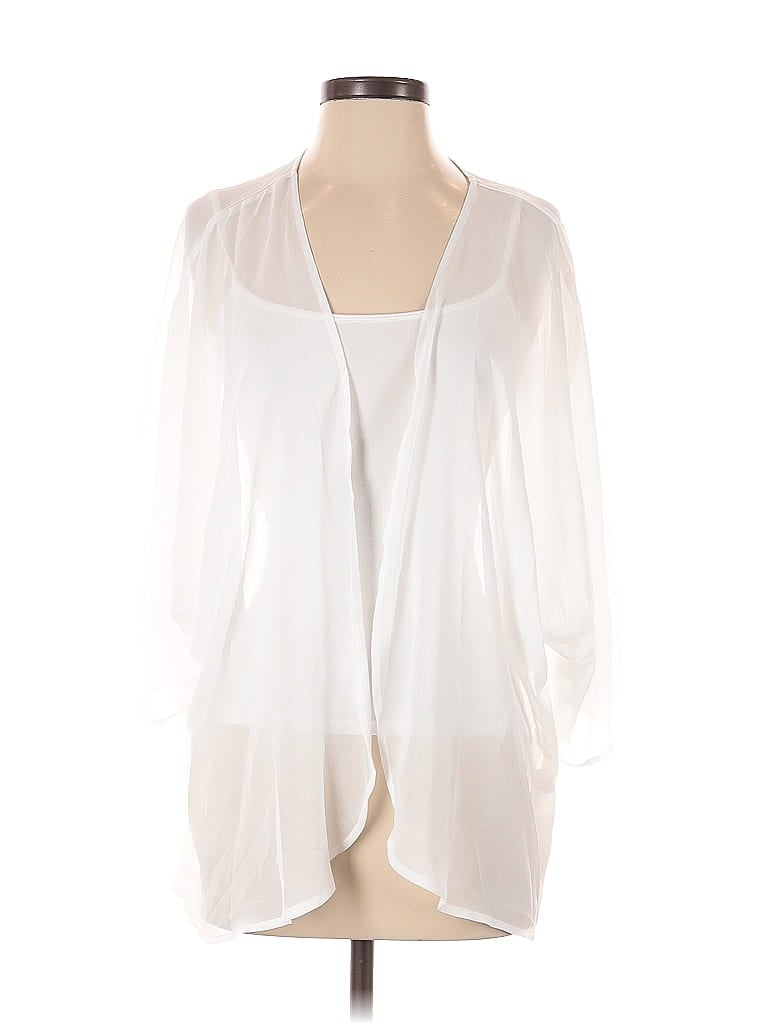 Pre-owned Unbranded Cardigan Sweater In White