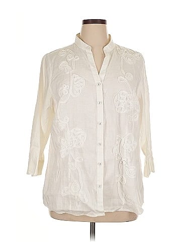 Charter Club 3/4 Sleeve Button-Down Shirt (view 1)