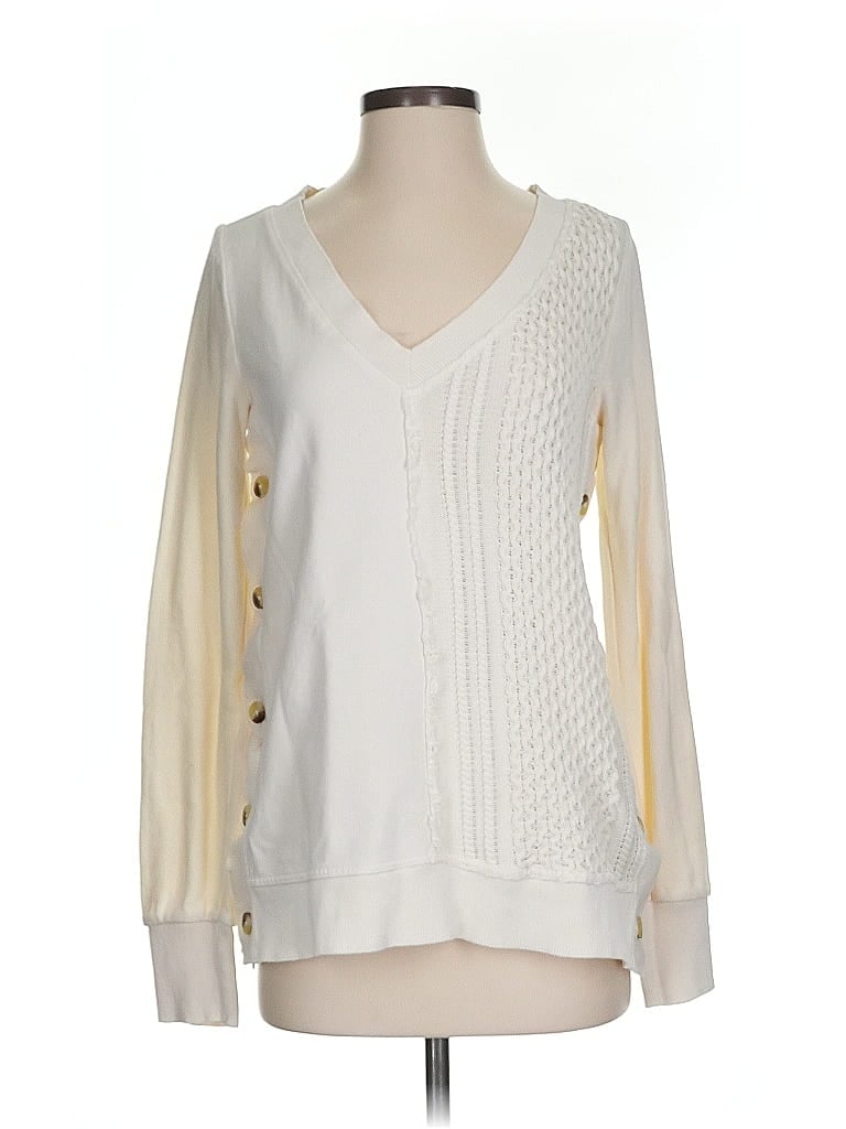 Pre-owned Saturday Sunday Cardigan Sweater In White