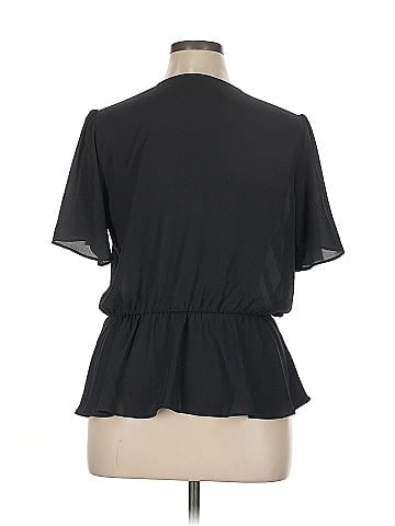 INC International Concepts Short Sleeve Blouse (view 2)