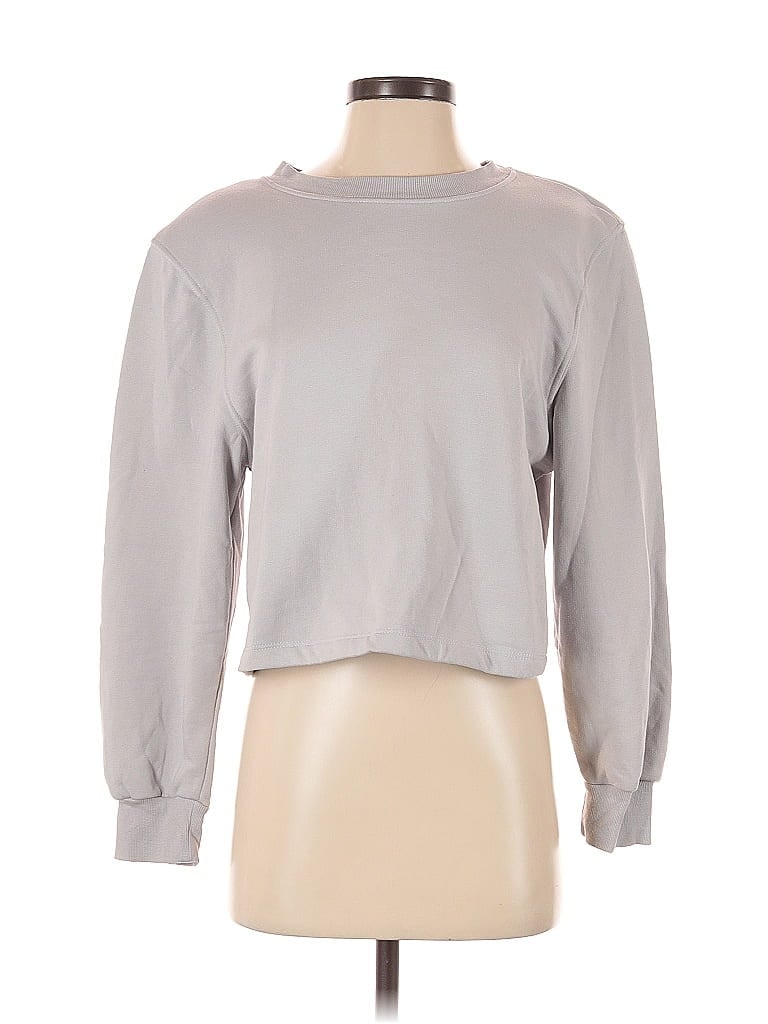 Pre-owned Zara Sweatshirt In Gray