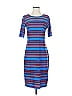 Lularoe Stripes Blue Casual Dress Size S - photo 1