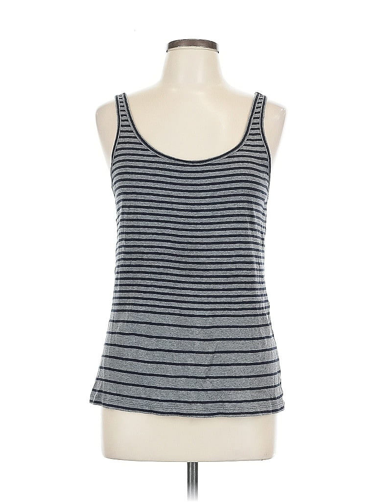 Pre-owned Ann Taylor Loft Tank Top Gray Strapless Neckline Tops