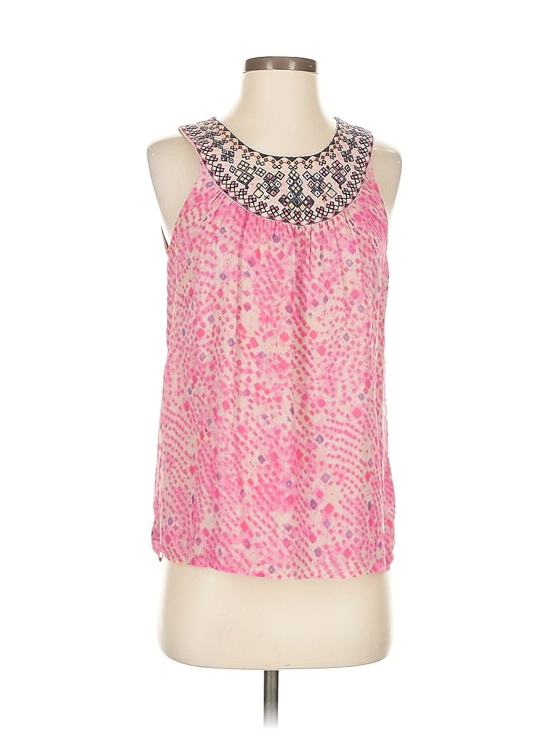 Pre-owned Daniel Rainn Sleeveless Blouse In Pink