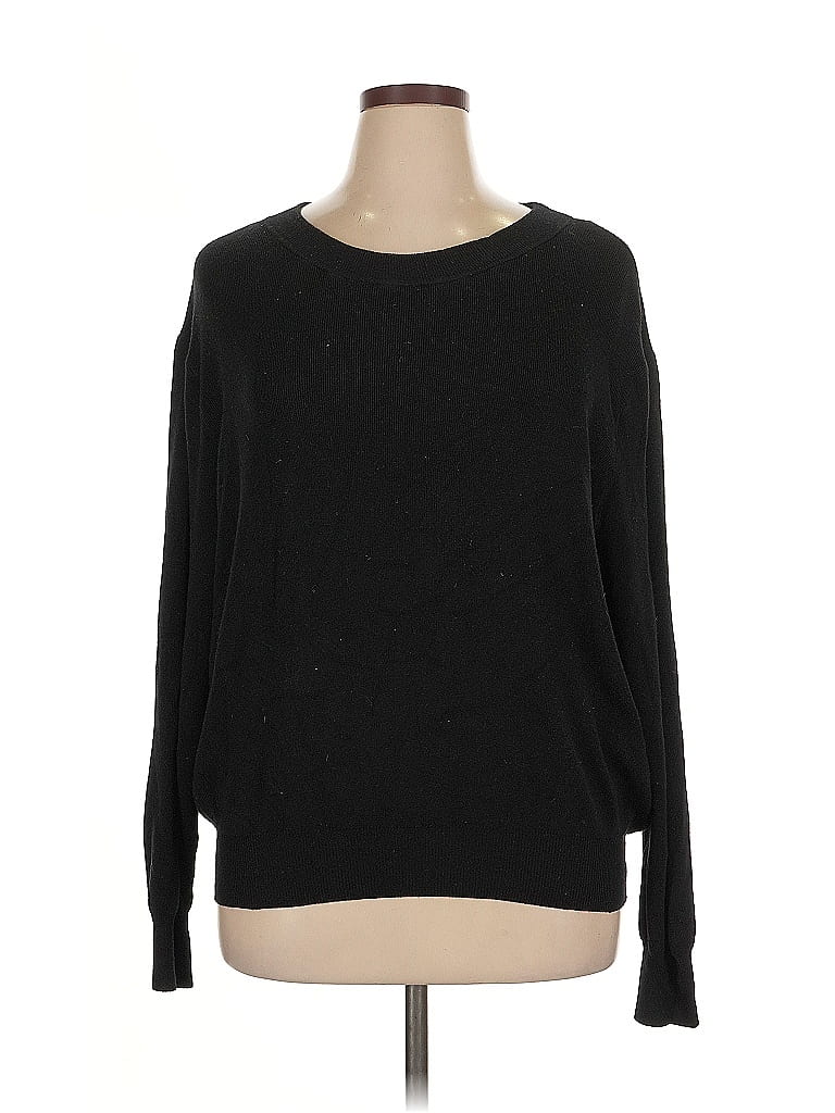 Pre-owned H&m Pullover Sweater In Black
