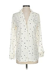 Sézane Long Sleeve Silk Top