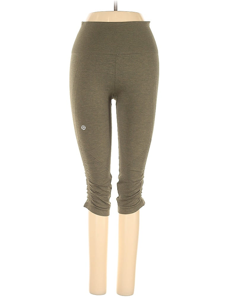 Pre-owned Lululemon Athletica Active Pants In Green