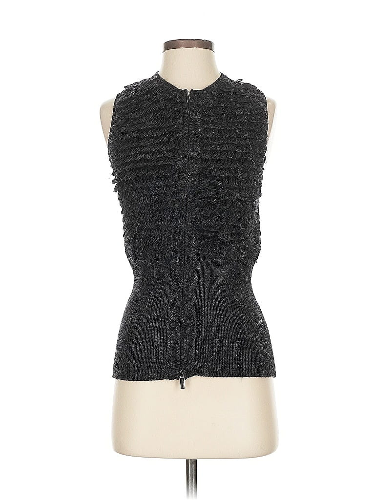 Pre-owned Bcbgmaxazria Sweater Vest In Gray