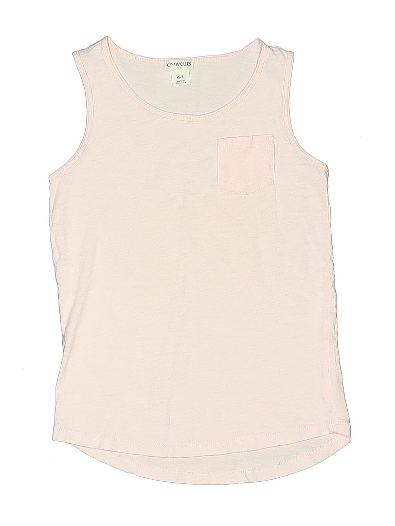 Pre-owned Crewcuts Outlet Kids' Sleeveless T-shirt In Pink