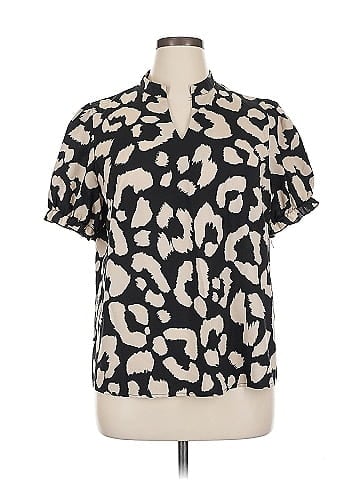 Shein Curve Short Sleeve Blouse (view 1)