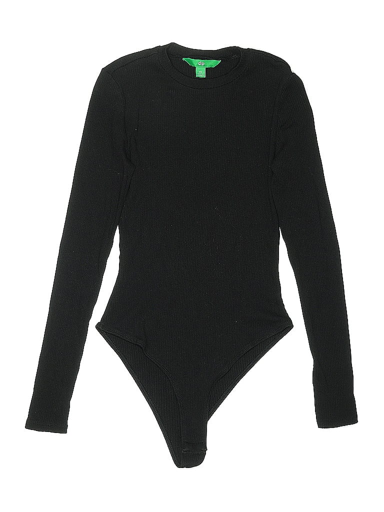 Pre-owned Dip Bodysuit In Black
