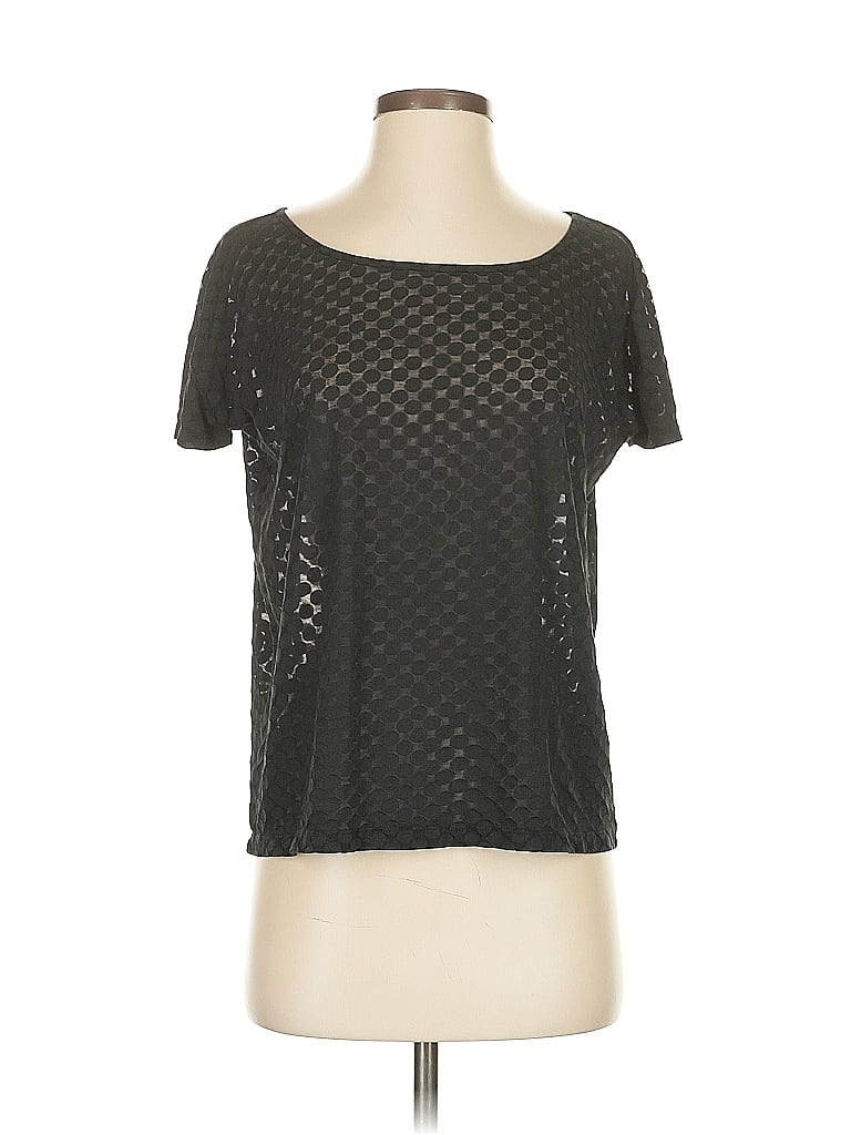 Pre-owned Ann Taylor Loft Short Sleeve T-shirt In Black