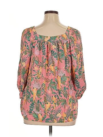 LC Lauren Conrad 3/4 Sleeve Blouse (view 2)
