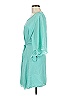 Coconut 100% Polyester Solid Teal Green Casual Dress Size M - photo 5