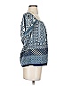 Charming Charlie 100% Polyester Blue Short Sleeve Blouse Size S - photo 4